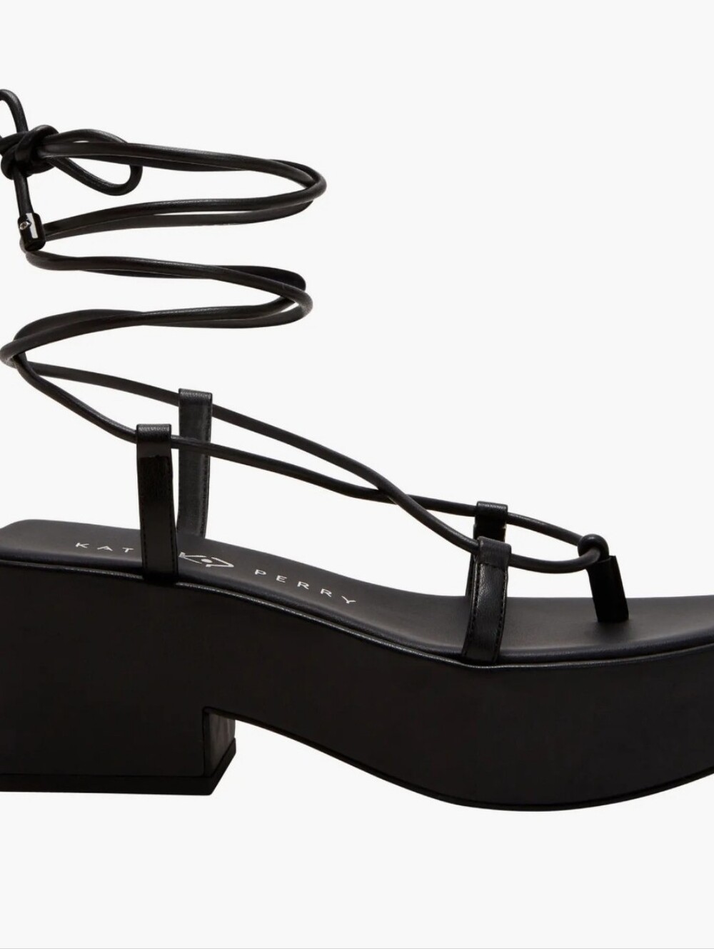The Busy Bee Ankle Wrap Platform Sandal (Women) Sz 9
